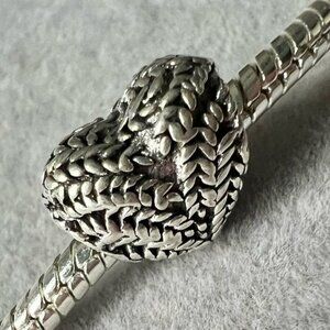 Angel Wings Heart Charm fits PANDORA